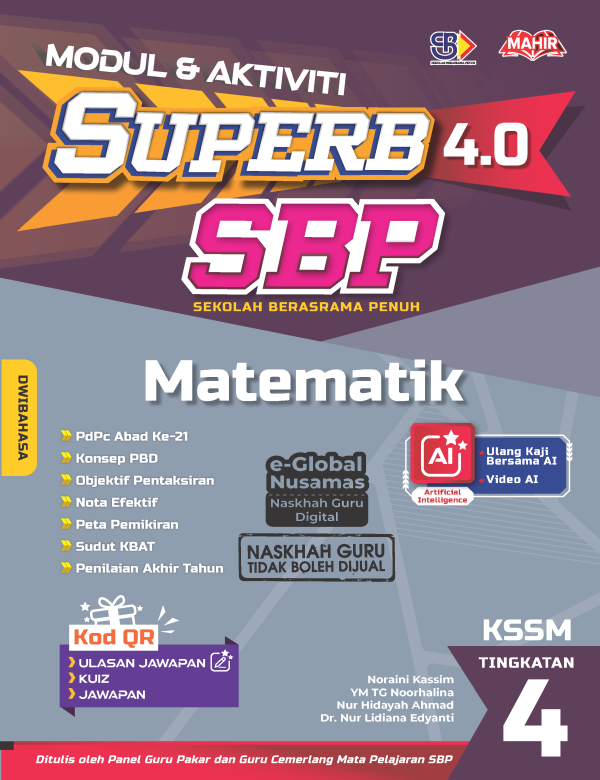 Modul & Aktiviti Superb 4.0 SBP Matematik Tingkatan 4